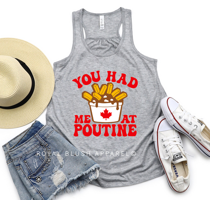 You Had Me At Poutine Ladies Flowy Tank