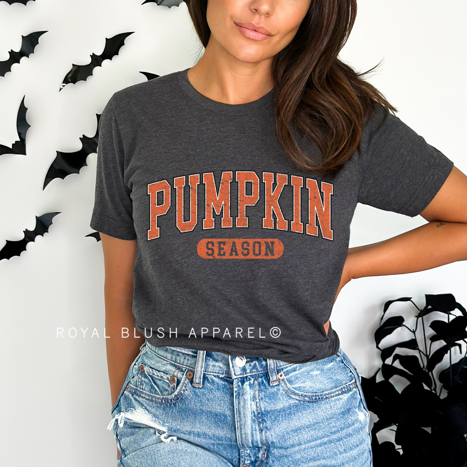 Orange PUMPKIN SEASON Relaxed Unisex T-shirt