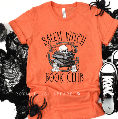 Salem Witch Book Club T-shirt unisexe décontracté