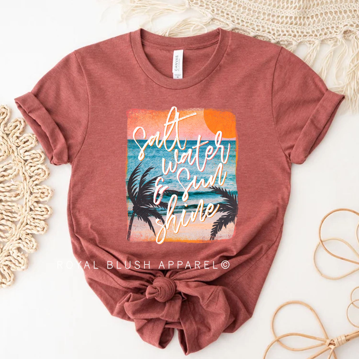 Salt Water &amp; Sun Shine Relaxed Unisex T-shirt