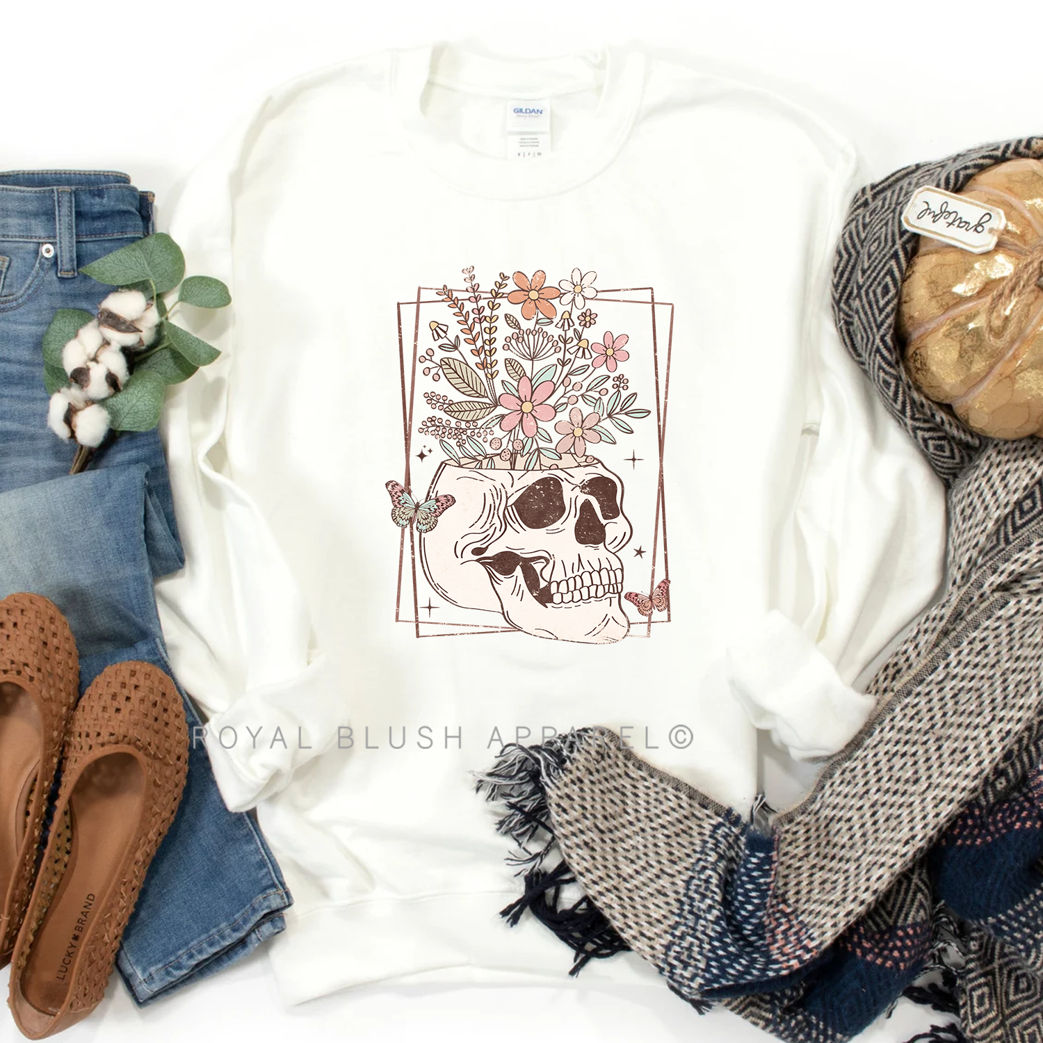 Flower Skull Sweatshirt