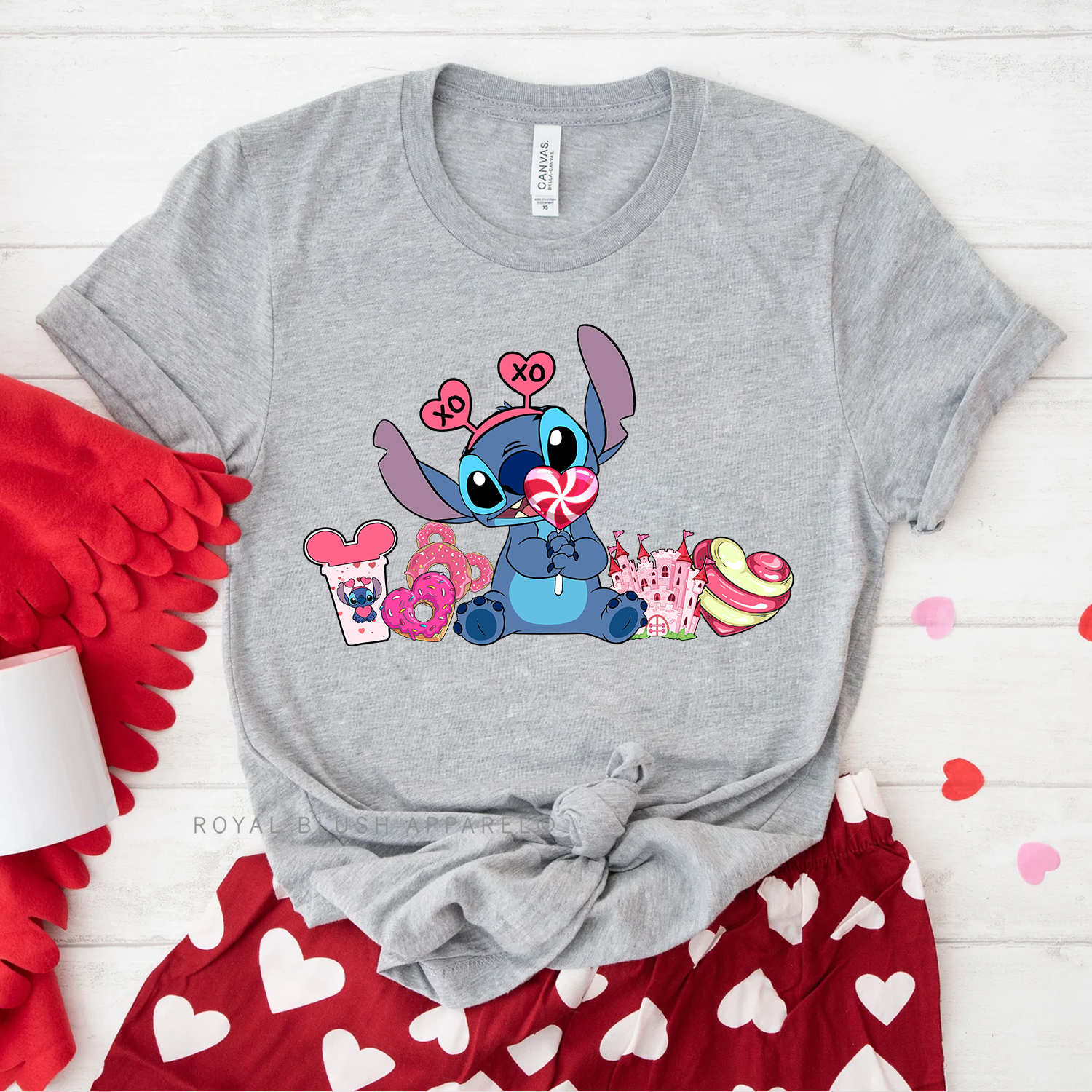 Stitch Valentine Relaxed Unisex T-shirt