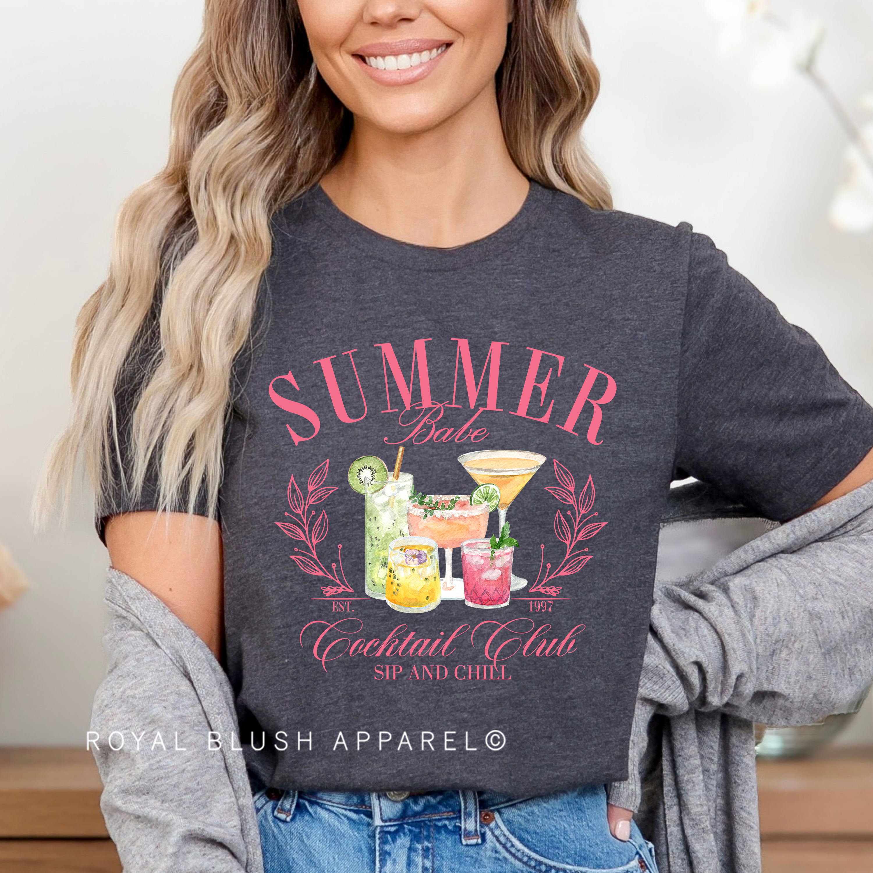 Summer Cocktail Club Relaxed Unisex T-shirt