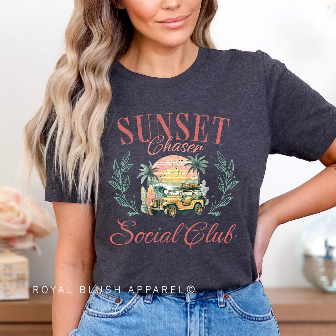 Sunset Chaser Social Club Relaxed Unisex T-shirt