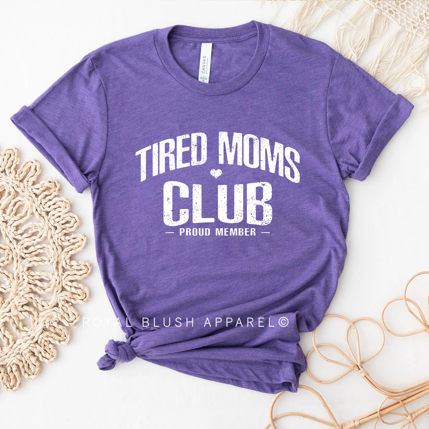 T-shirt unisexe décontracté Tired Moms Club