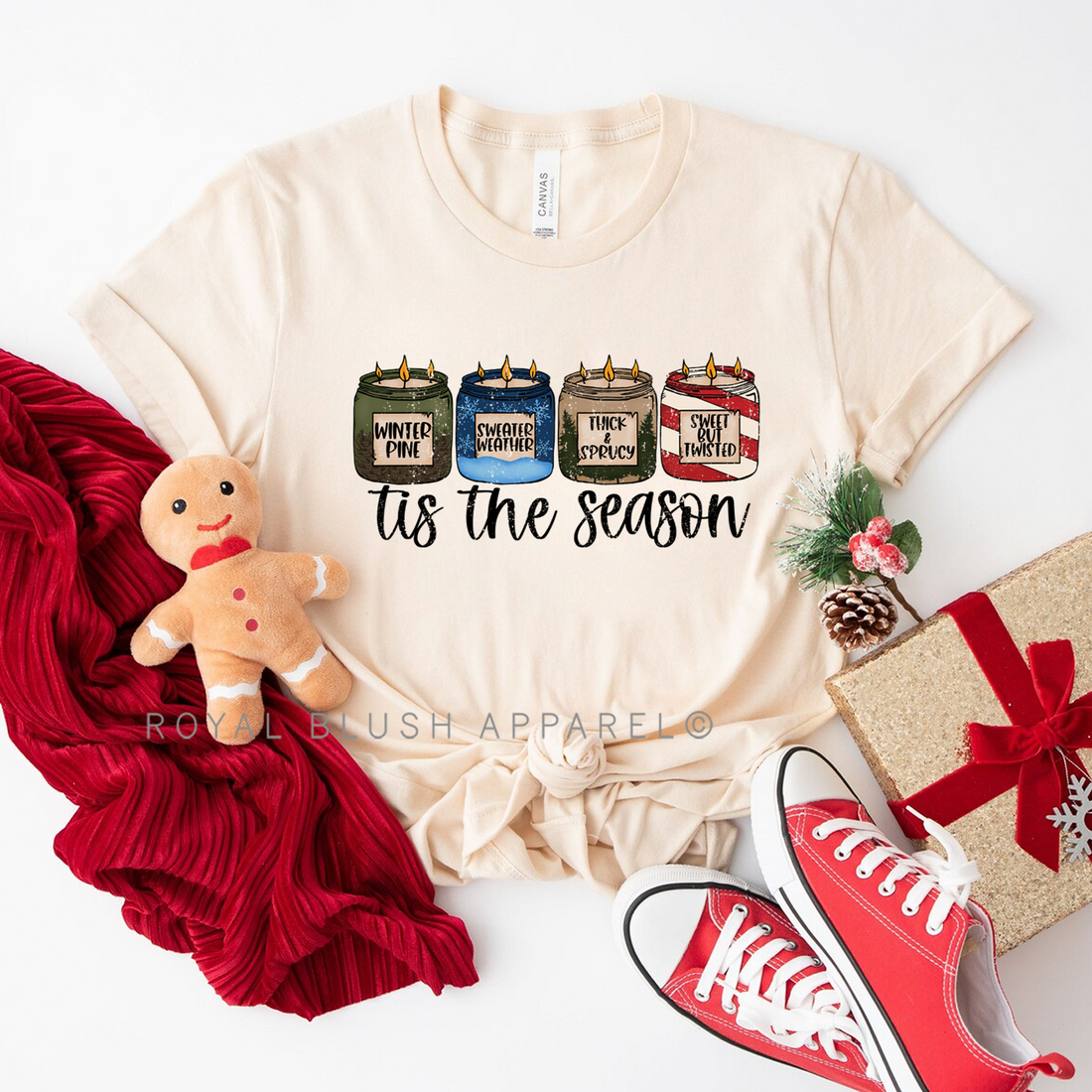 Candles Tis The Season Relaxed Unisex T-shirt