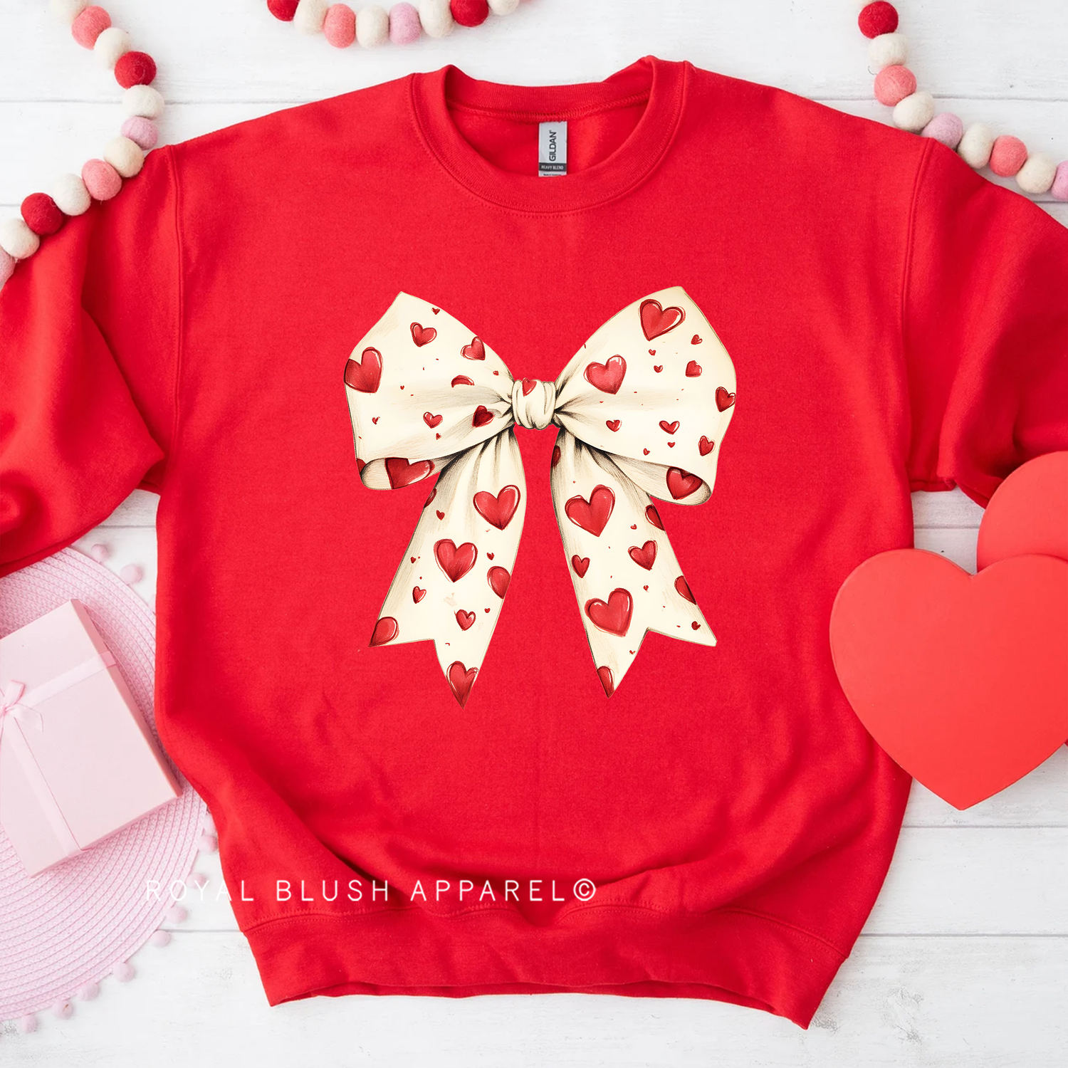 Valentine Bow Sweatshirt