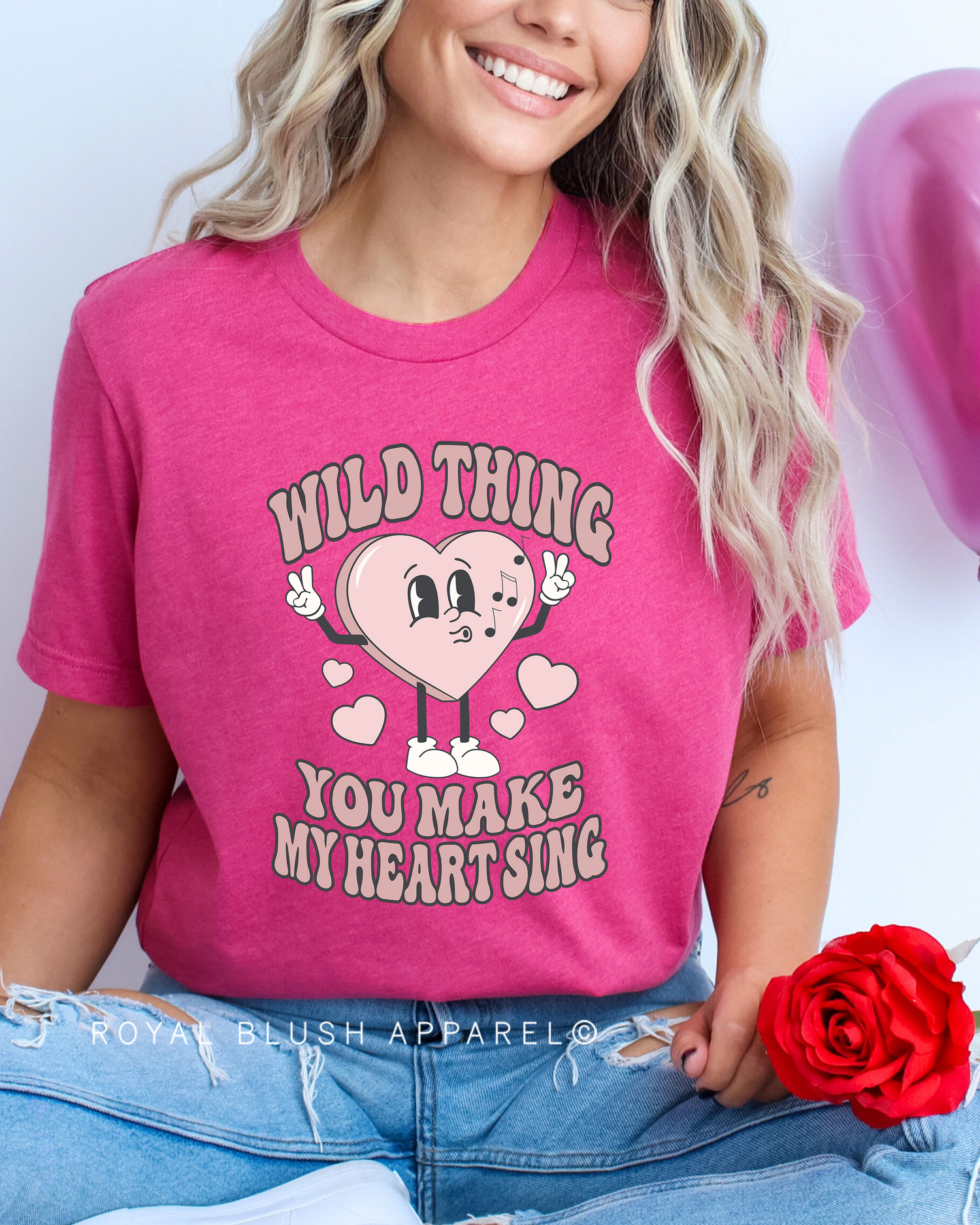 Wild Thing You Make My Heart Sing Relaxed Unisex T-shirt