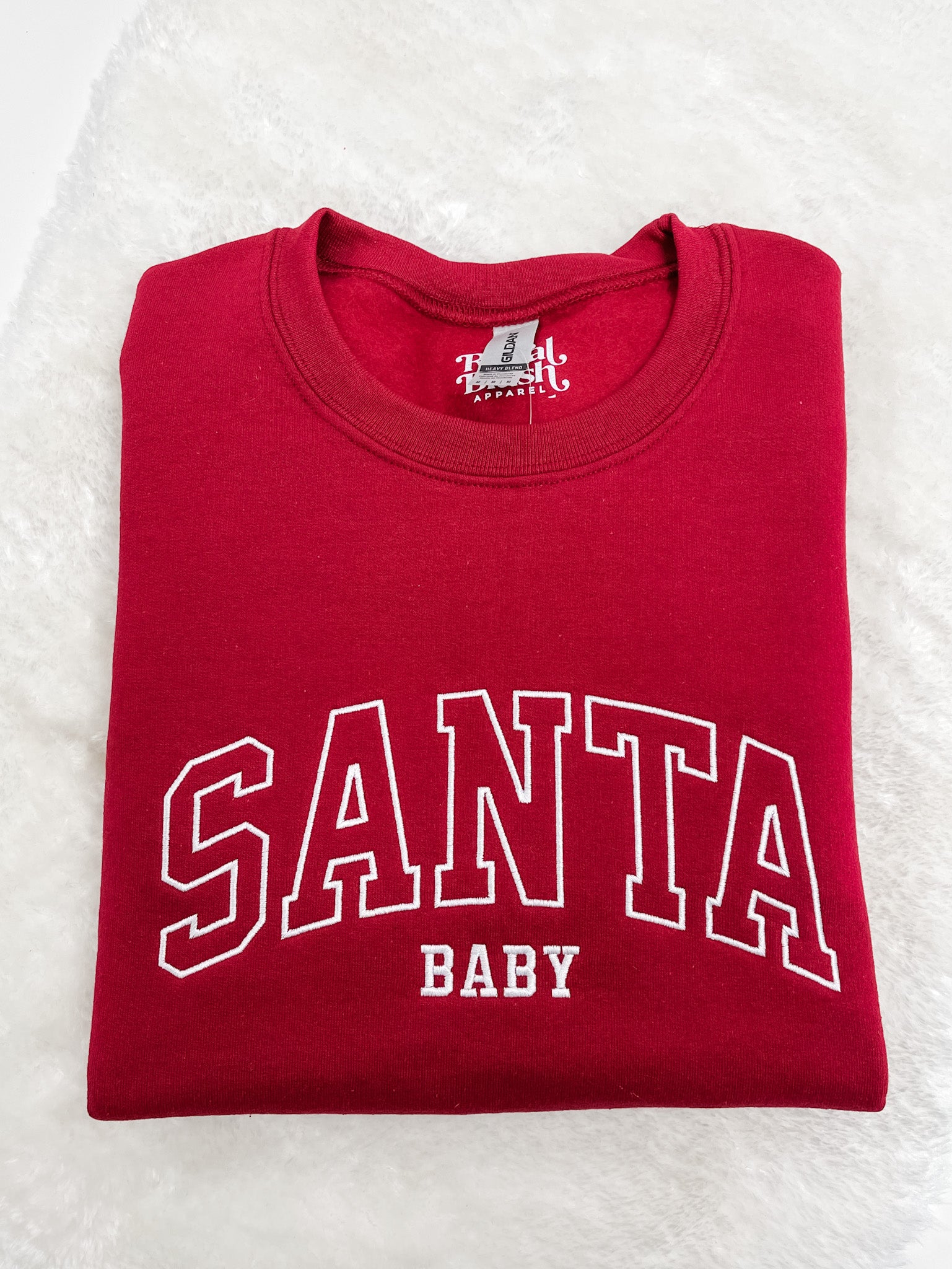 Santa Baby Embroidery Sweatshirt