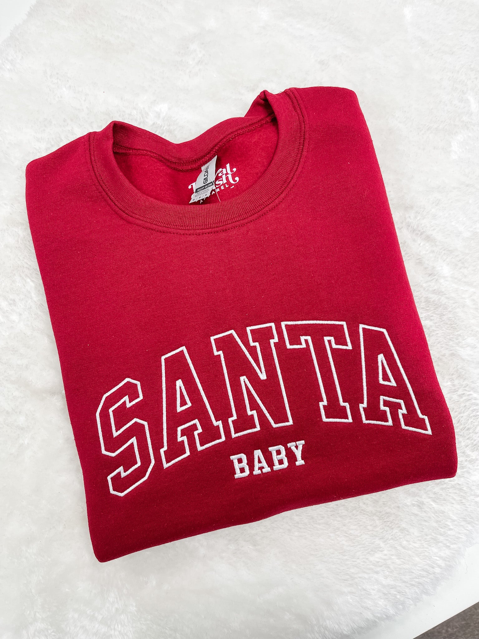 Santa Baby Embroidery Sweatshirt