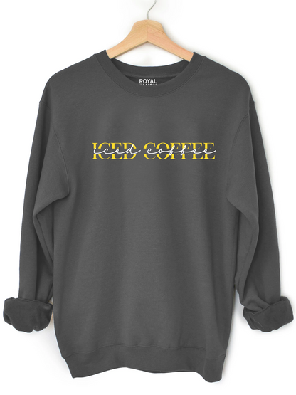 Iced Coffee Yellow Sweatshirt