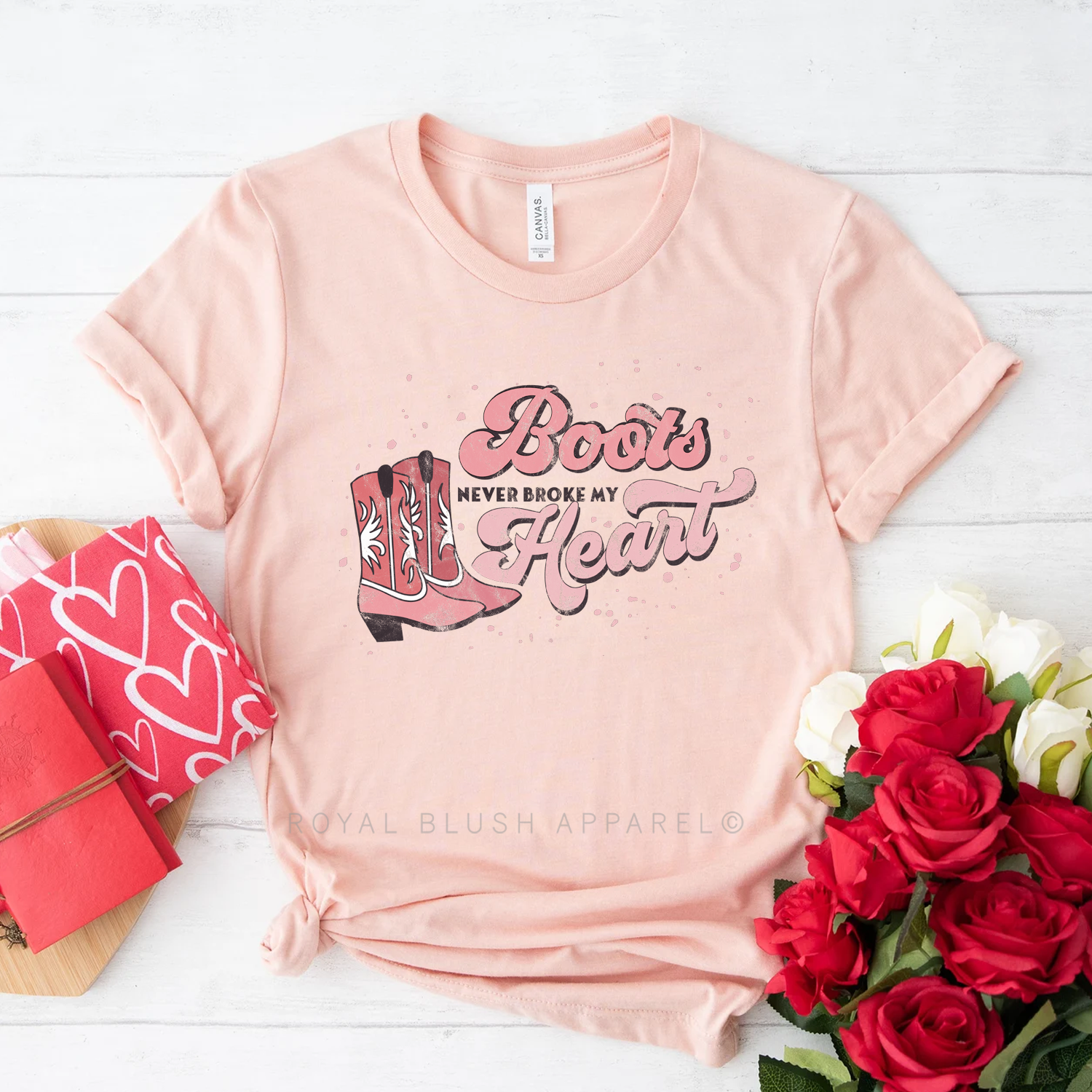 Boots Never Broke My Heart Relaxed Unisex T-shirt