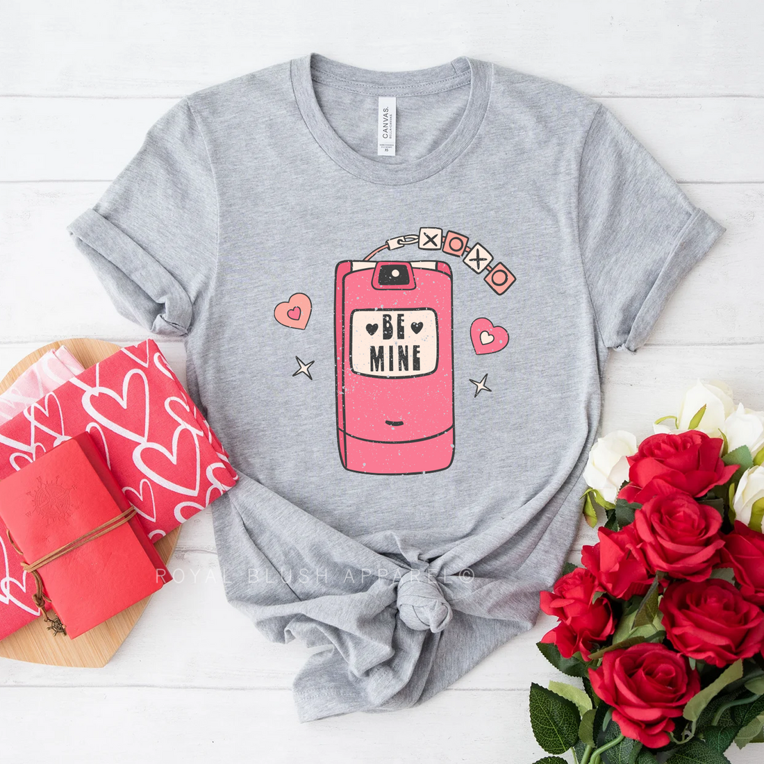 Be Mine XOXO Flip Phone Relaxed Unisex T-shirt