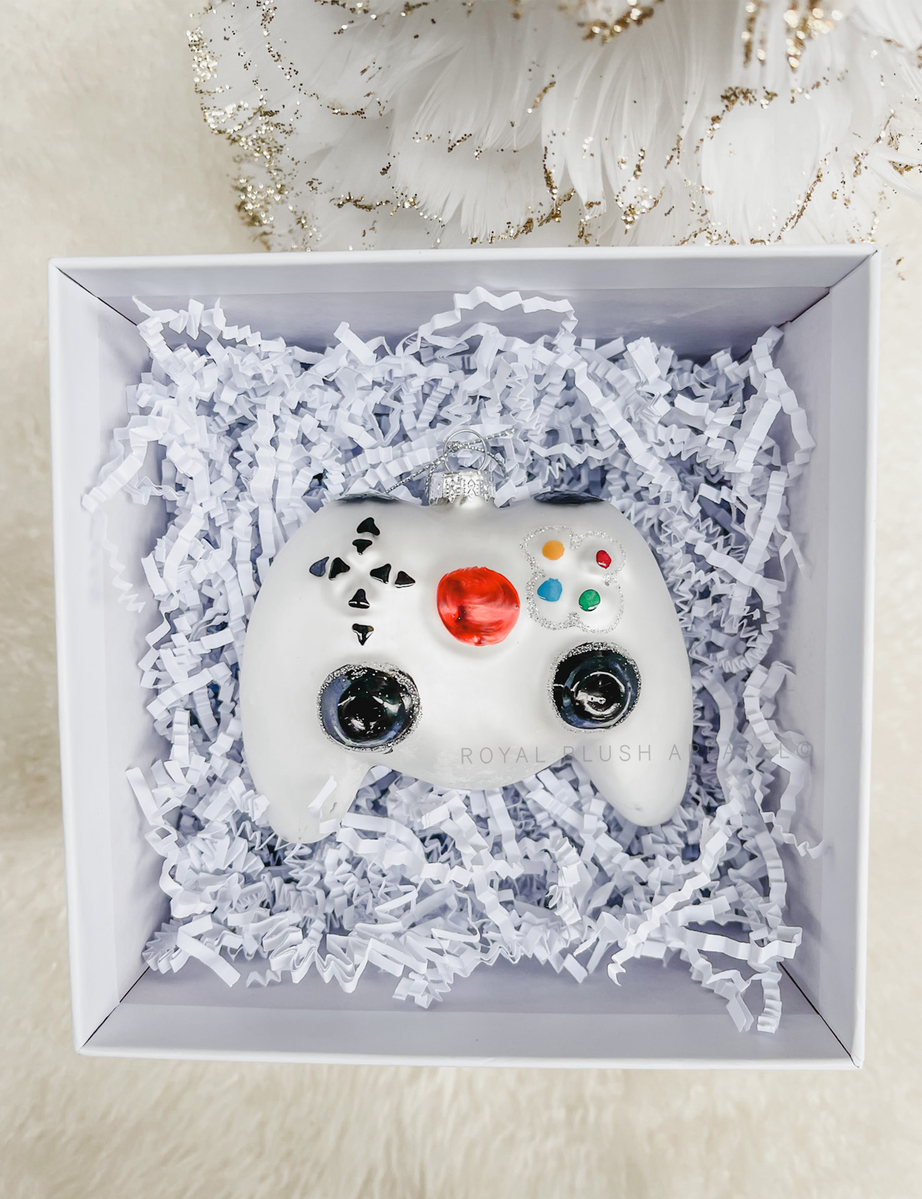 Game Controller Glass Ornament