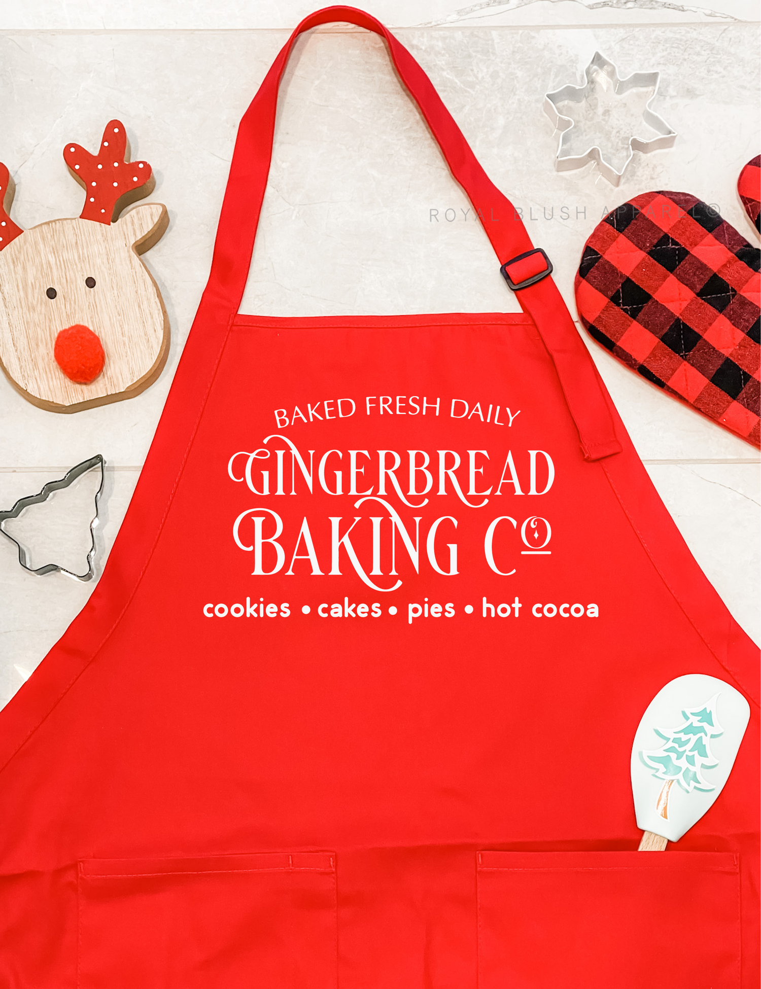 Gingerbread Baking Co. Apron – Royal Blush Apparel