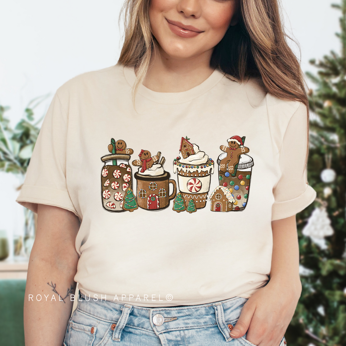 Gingerbread Coffee Relaxed Unisex T-shirt