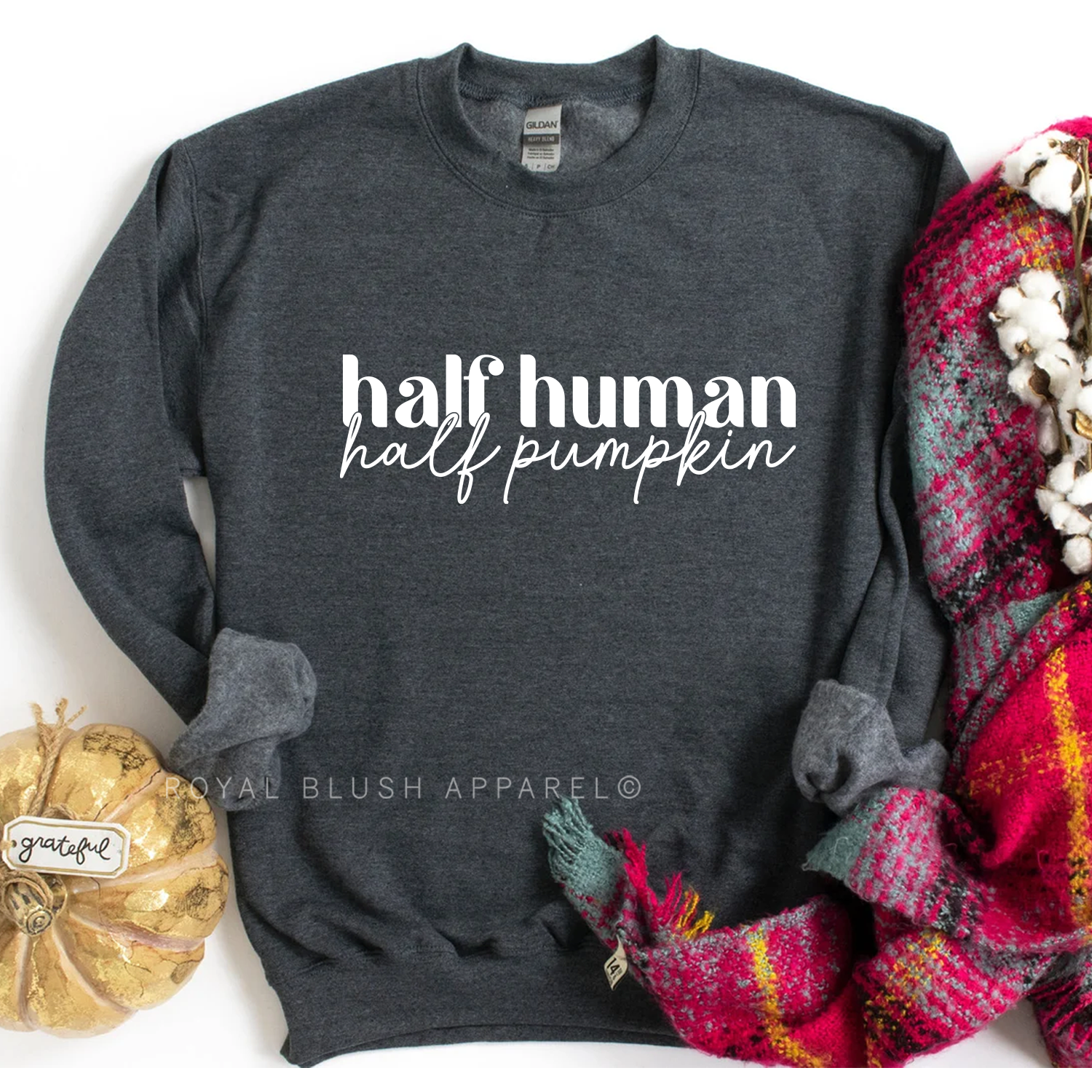 Half Human Half Pumpkin Sweatshirt