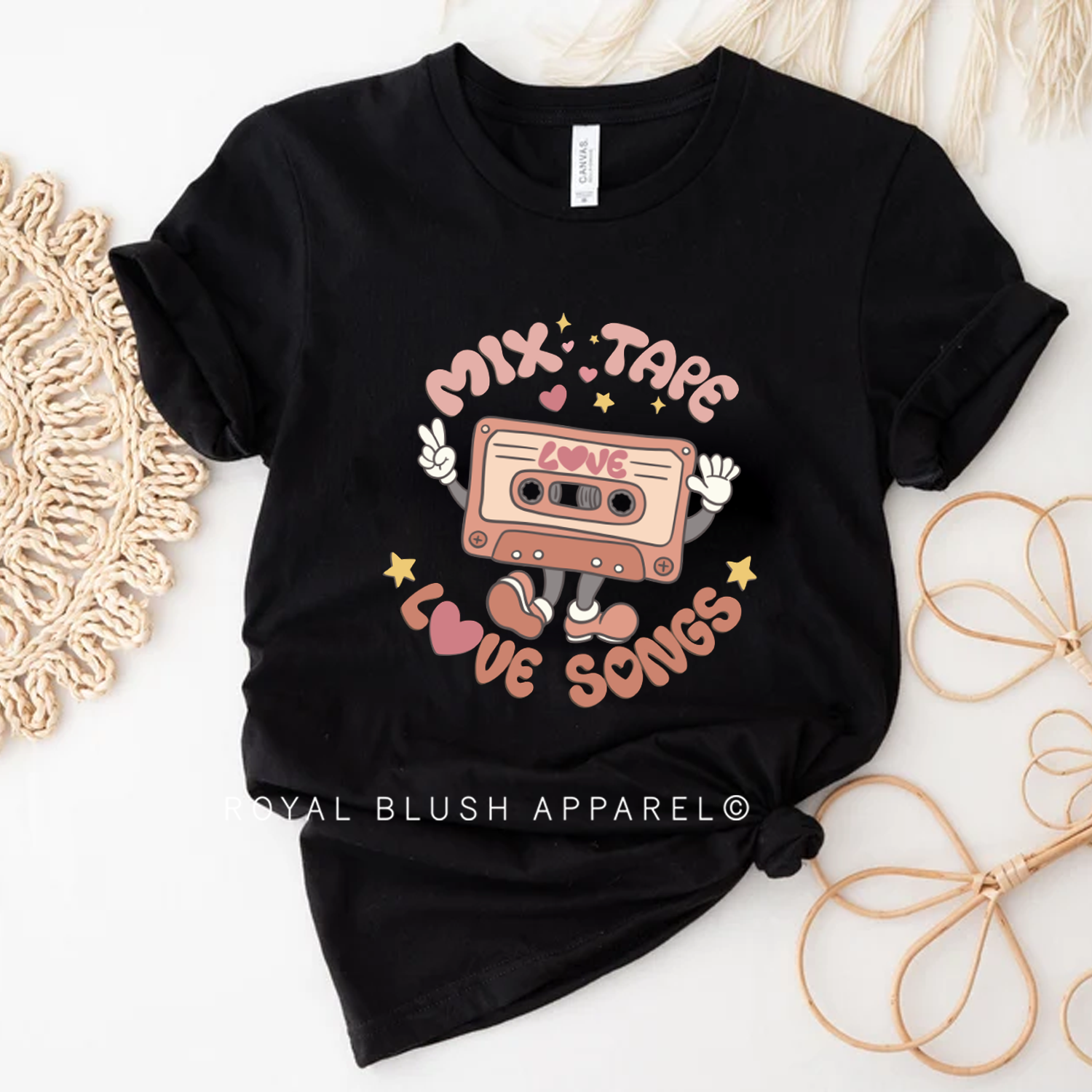 Mix Tape Love Songs Relaxed Unisex T-shirt