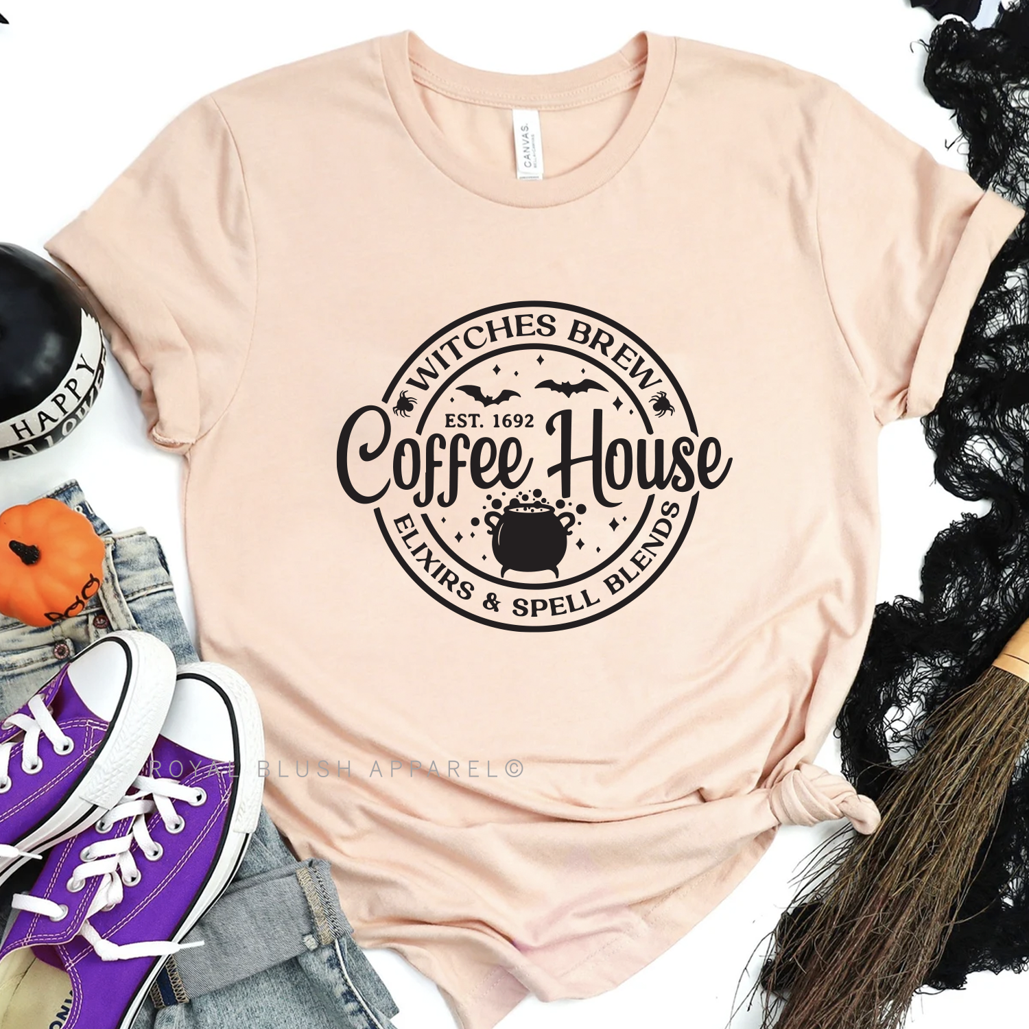 Witches Brew Coffee House Relaxed Unisex T-shirt